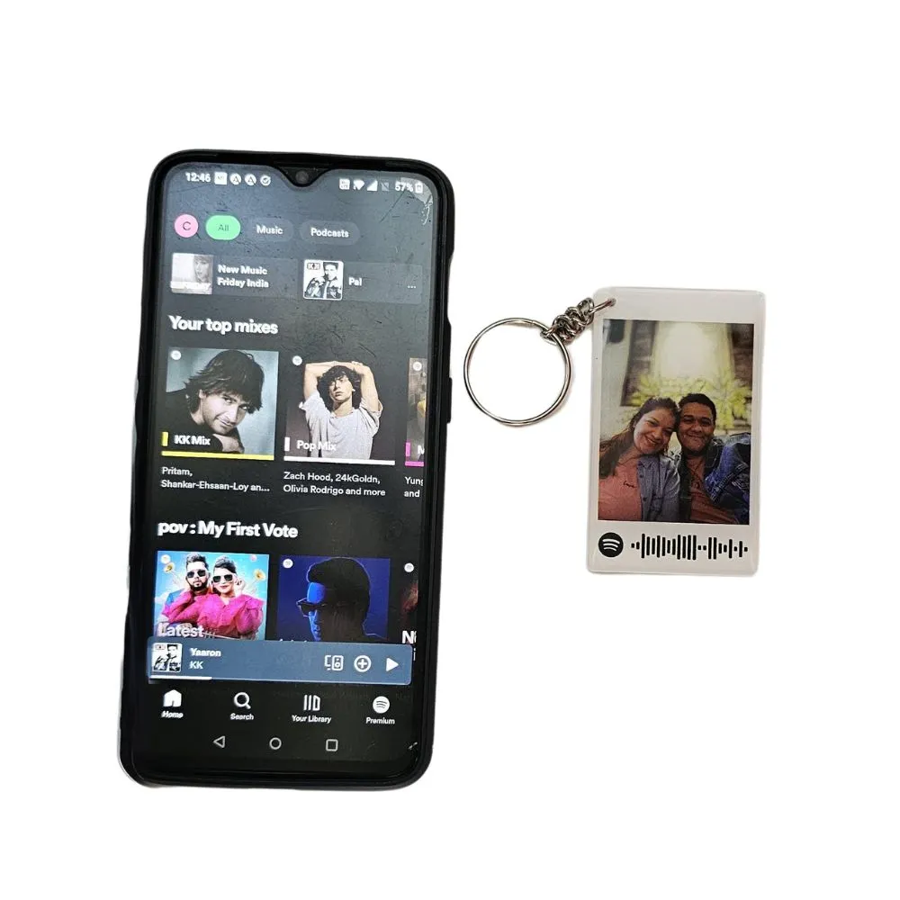 Personalized Spotify Acrylic Keychain